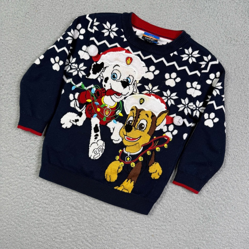 Kids Paw Patrol Knitted Christmas sweater